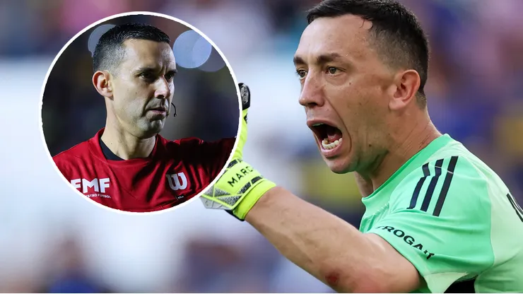 Marchesín se quejó por el penal que derivó en el descuento de Benfica.