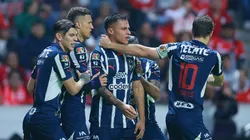 Los jugadores de Monterrey, a puro festejo.