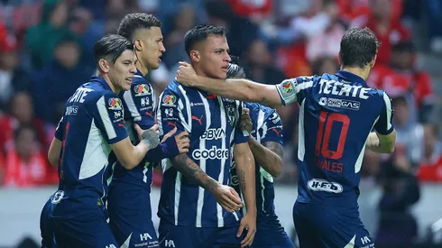 Los jugadores de Monterrey, a puro festejo.