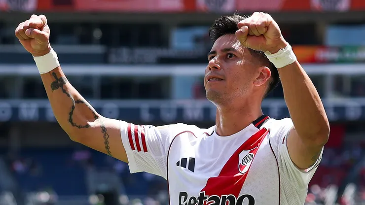 Meza anotó su sexto gol en River Plate tras 37 partidos jugados.