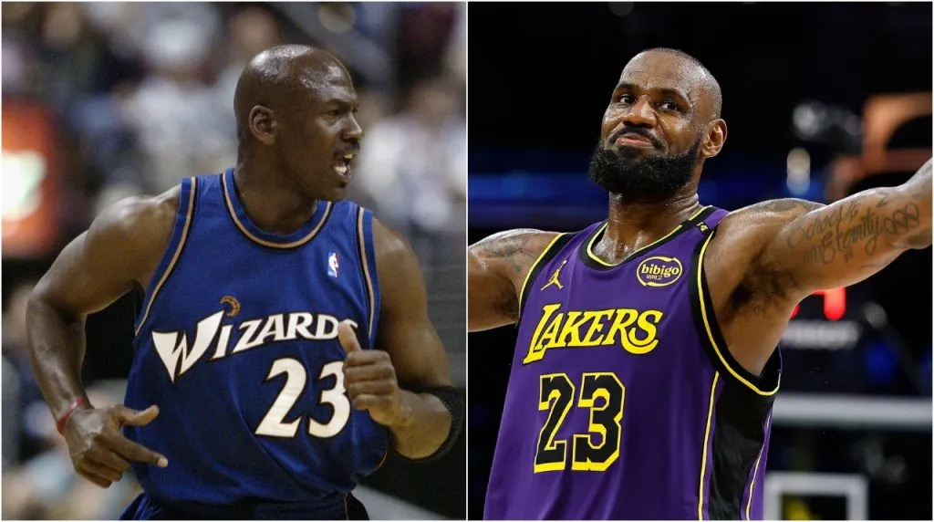 Michael Jordan y LeBron James. (Foto: Getty Images)