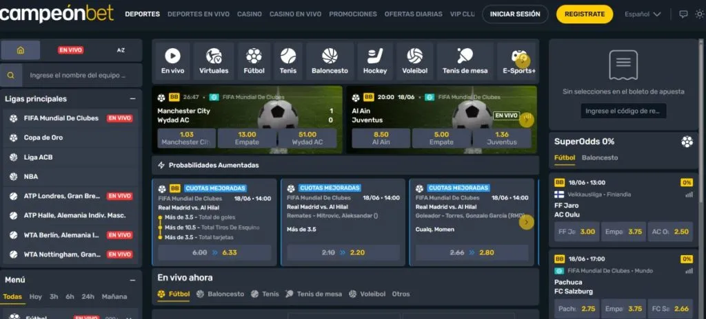 Apuestas que puedes hacer con el bono de bienvenida Campeonbet