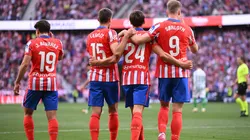 Los jugadores de Atlético de Madrid, a puro festejo.