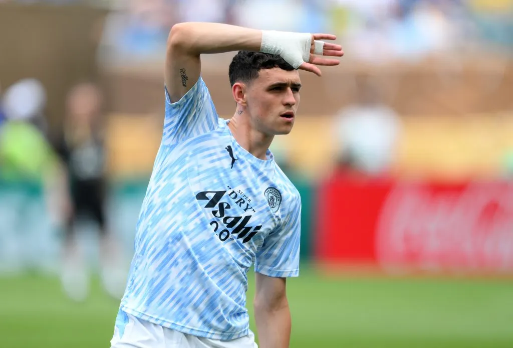 Ederson y Foden (foto) iniciarán en la banca por decisión de Guardiola. (Getty Images)