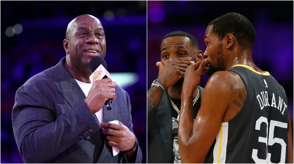 Magic, LeBron y Durant. (Foto: Getty Images)