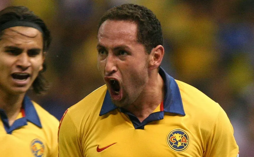 Germán Villa celebra un gol de América (GETTY IMAGES)