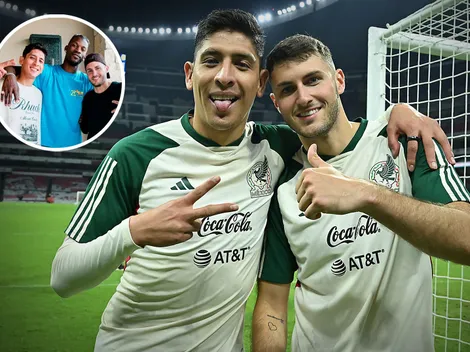 Santiago Giménez y Edson Álvarez jugaron al básquetbol con Jimmy Butler