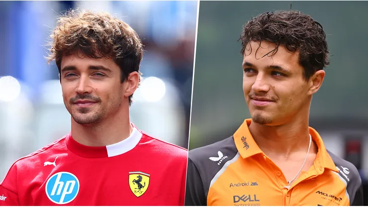 Charles Leclerc y Lando Norris