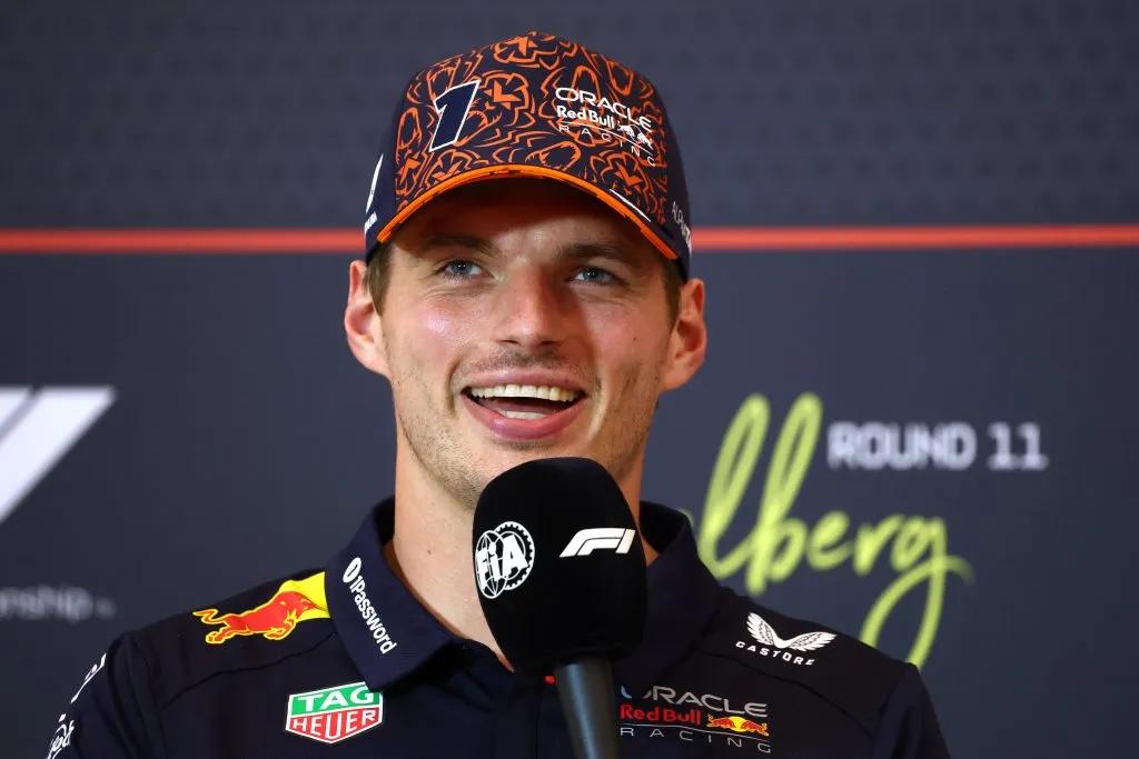 Max Verstappen en rueda de prensa (GETTY IMAGES)
