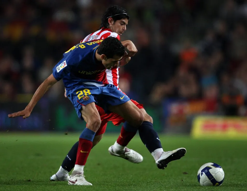 Éver Banega en el Atlético de Madrid en 2008 (Getty Images)