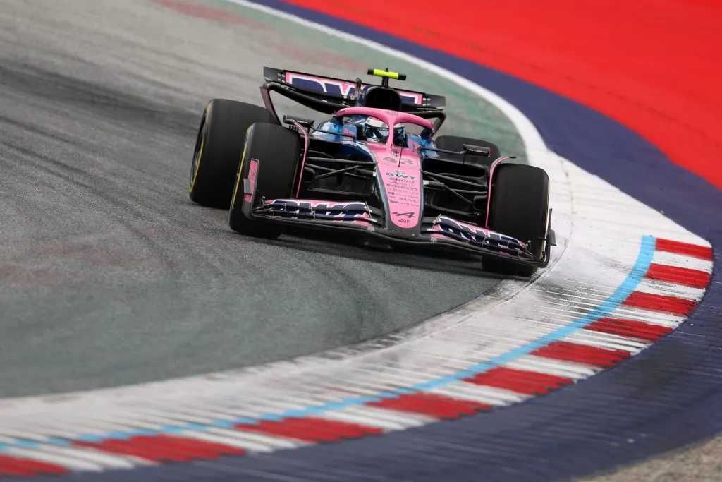 Franco Colapinto rodando con Alpine en el Red Bull Ring de Austria (GETTY IMAGES)