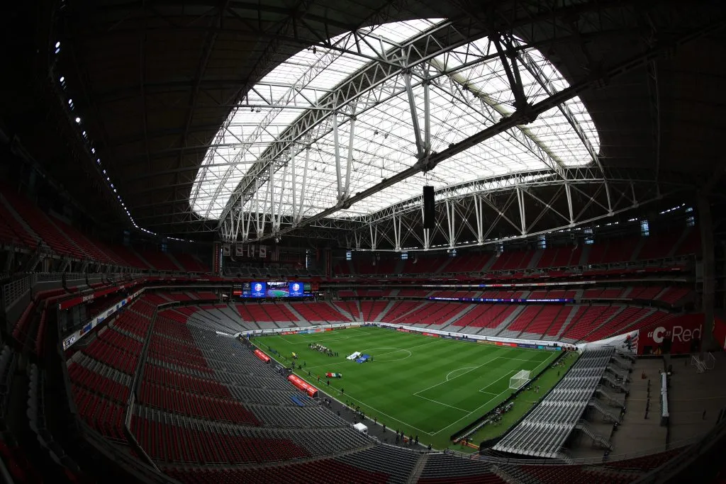 El State Farm Stadium de Glendale, Arizona, podría contar con solo la mitad de su capacidad ocupada para el duelo entre México y Arabia Saudita. (Getty Images)