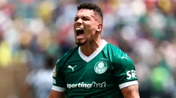 Paulinho, el autor del gol de la victoria de Palmeiras