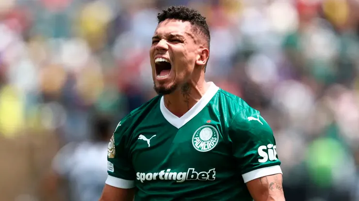Paulinho, el autor del gol de la victoria de Palmeiras