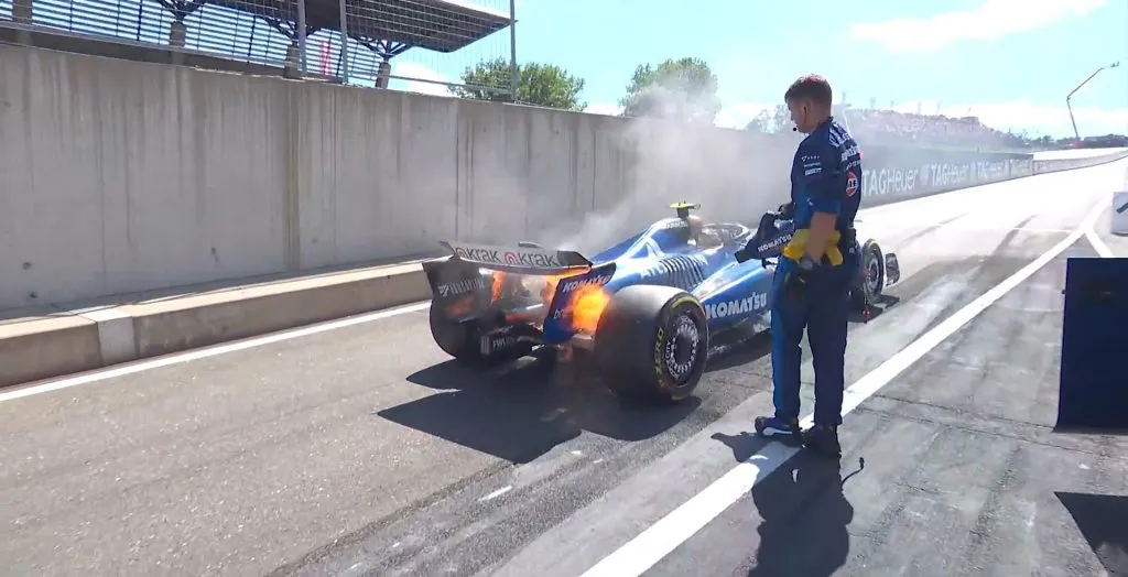 Coche de Carlos Sainz antes de la largada del GP de Austria