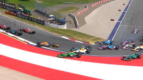 Kimi Antonelli chocó a Max Verstappen en la largada del GP de Austria 2025