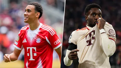 Jamal Musiala y Alphonso Davies