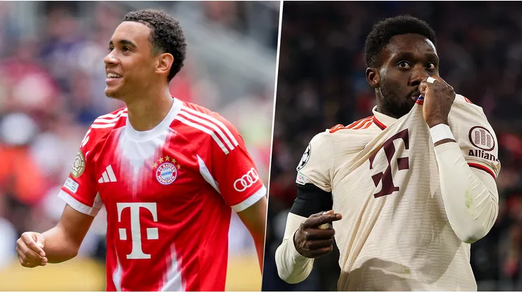 Jamal Musiala y Alphonso Davies