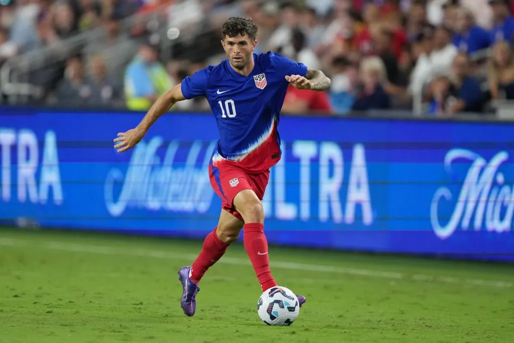 Según reportes, Pulisic acusó una molesta física en la previa de la Copa Oro 2025 y Pochettino decidió no tenerlo en cuenta. (Getty Images)