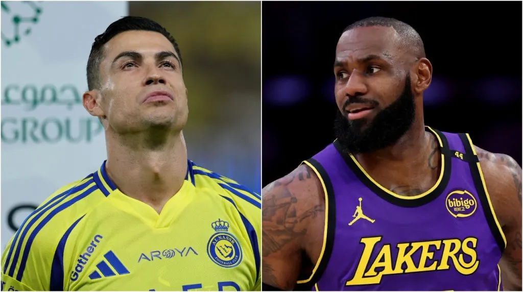 Cristiano Ronaldo y LeBron James. (Foto: Getty Images)