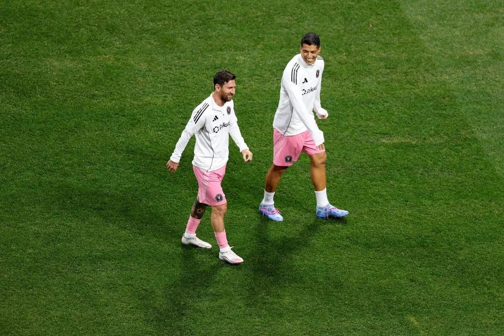 Lionel Messi y Luis Suárez en el Mundial de Clubes 2025 (GETTY IMAGES)