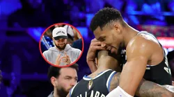 Stephen Curry, Damian Lillard y Giannis Antetokounmpo.