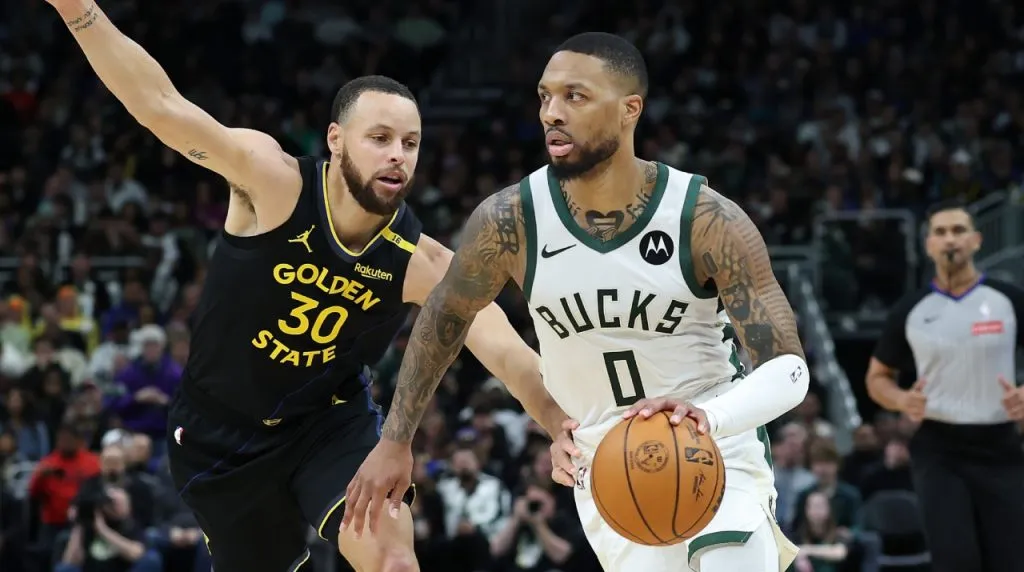 Stephen Curry y Damian Lillard. (Foto: Getty Images)
