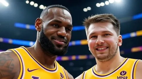 LeBron James y Luka Doncic.