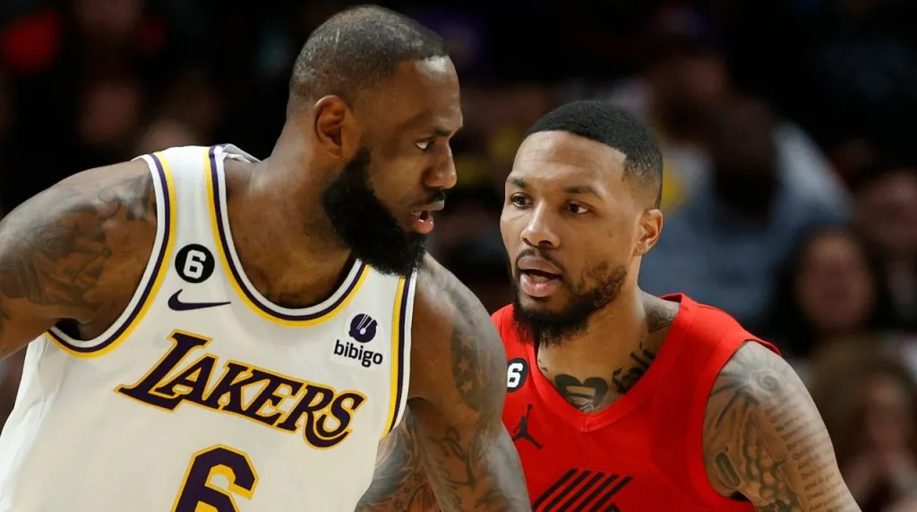LeBron James y Damian Lillard. (Foto: Getty Images)