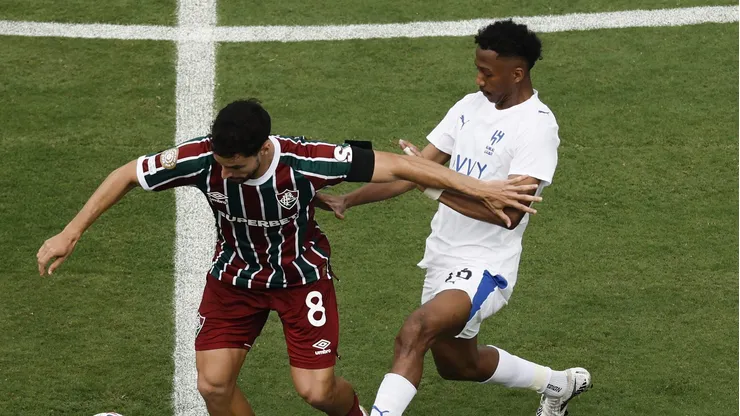 Los jugadores salieron con brazalete negro en el Fluminense vs. Al Hilal