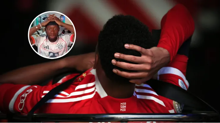 Alphonso Davies reaccionó a la lesión de Jamal Musiala