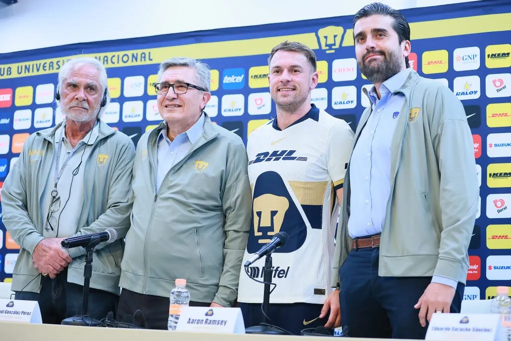 Aaron Ramsey ya fue presentado en Pumas en conferencia de prensa. [Foto: Getty Images]
