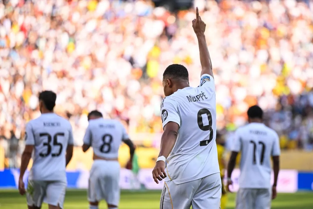Kylian Mbappé jugando para Real Madrid (Getty Images)