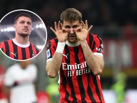 Santiago Giménez necesito de una sola palabra para describir a Luka Jovic