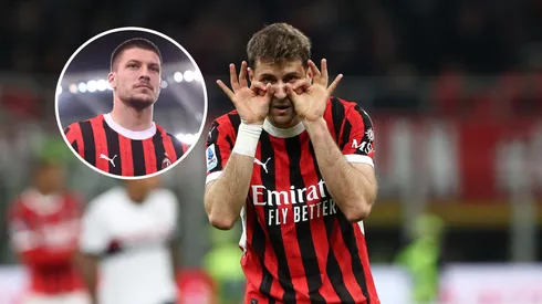 Santiago Giménez habló de Luka Jovic