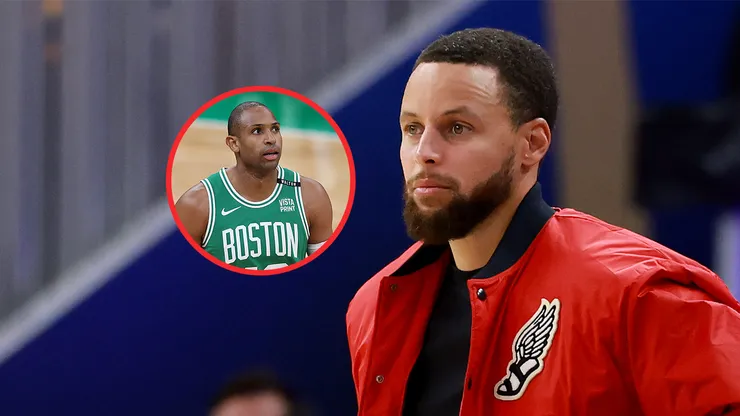Al Horford y Stephen Curry.
