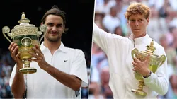 Roger Federer y Jannik Sinner