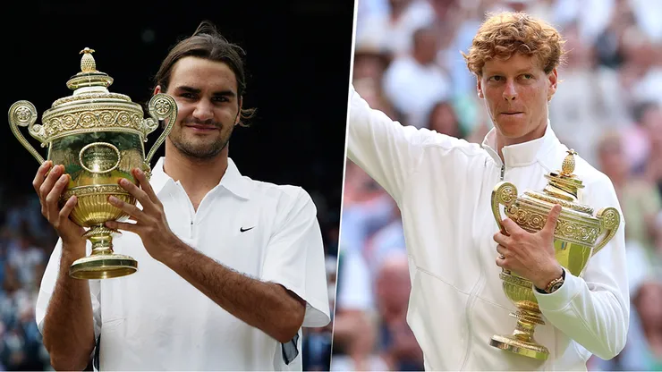Roger Federer y Jannik Sinner