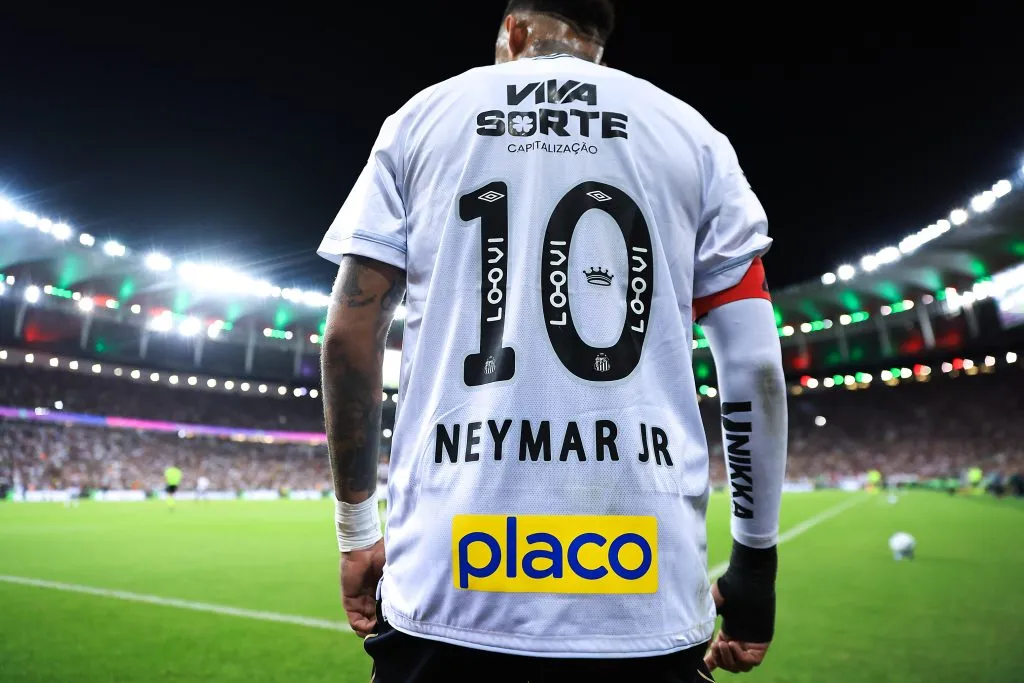Neymar Jr. en Santos (Getty Images)