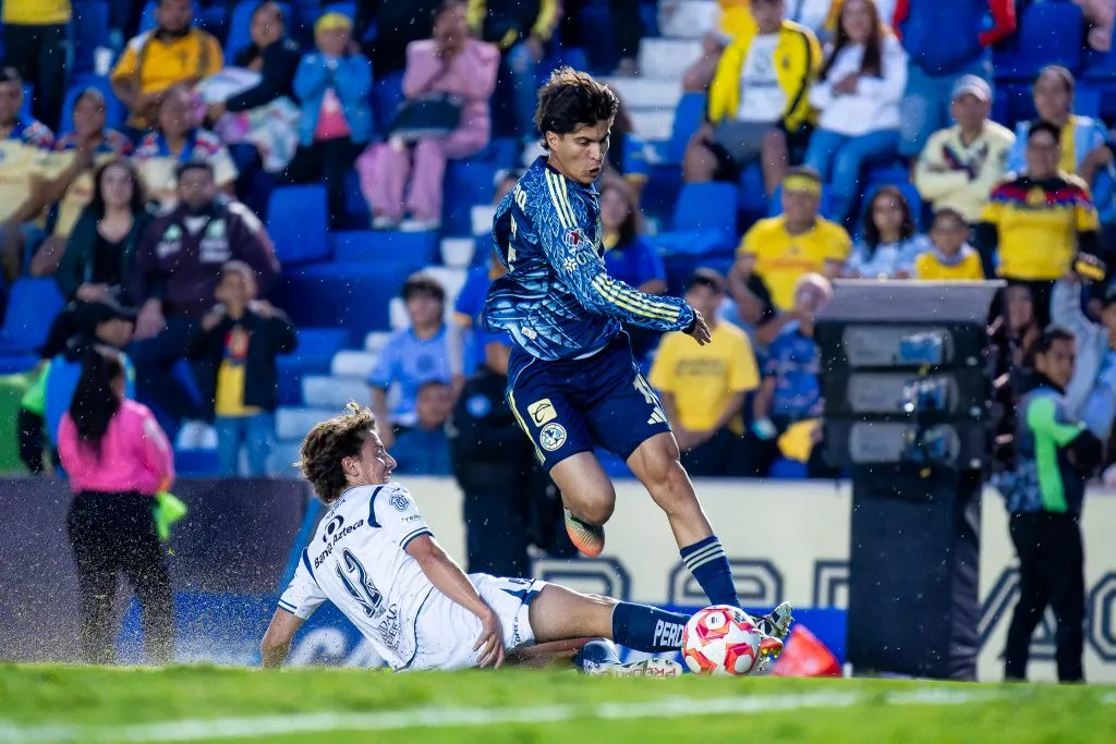 Ciudad de México, 2 de julio de 2025. , durante un partido de preparación previo al torneo Apertura 2025 de la Liga BBVA MX, entre las Águilas del América y el Club Puebla, realizado en el estadio Ciudad de los Deportes.  Foto: Imago7 / Diego Padilla