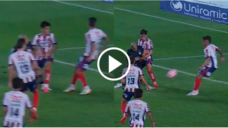 Berterame la luchó y todo Rayados pidió penal.
