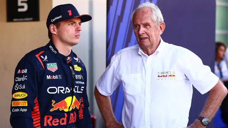 Max Verstappen y Helmut Marko