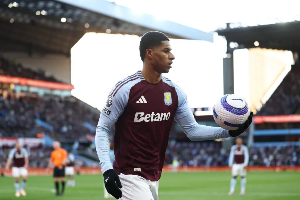Marcus Rashford jugó a préstamo en Aston Villa durante el primer semestre de este 2025. (Getty Images)