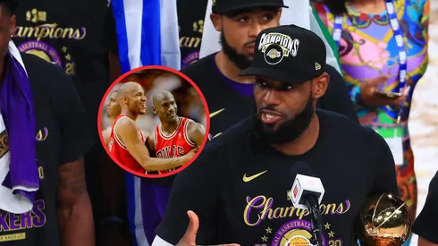 Ron Harper, Michael Jordan y LeBron James.