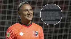 Keylor Navas dijo adiós a Newell's y llega a CU.