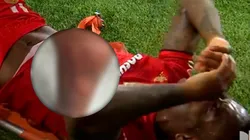 Helinho mostró los efectos del sacudón.