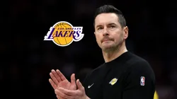 El logo de Lakers y JJ Redick.
