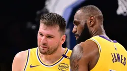 Luka Doncic y LeBron James.