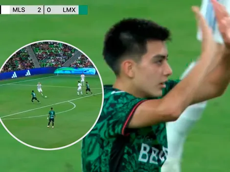 ¿Quién si no? Gilberto Mora anotó el descuento de la Liga MX en el All-Star Game