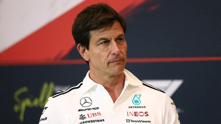 Toto Wolff en la rueda de prensa del GP de Bélgica 2025
